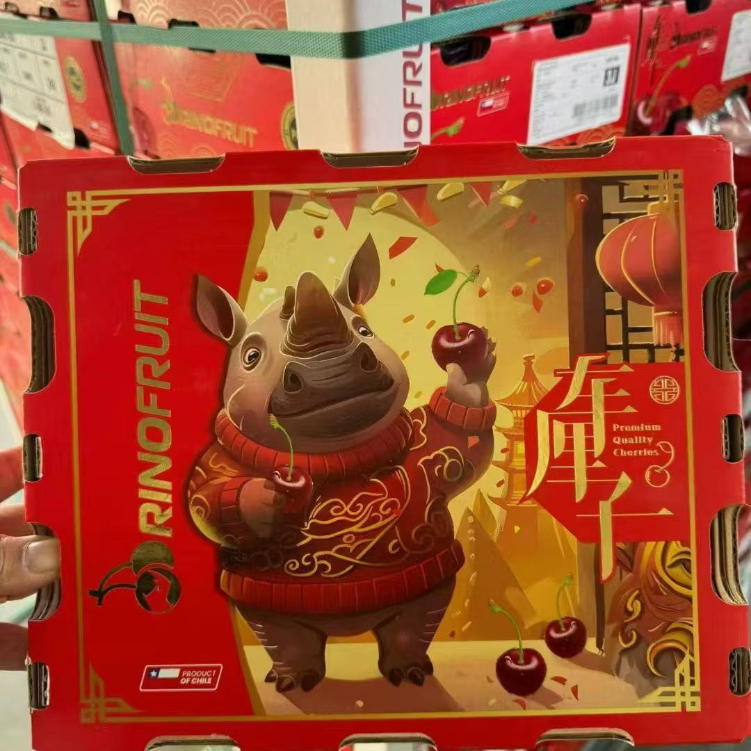 智利空运桑提娜车厘子3J（送卡纸）2500克原箱原标智利