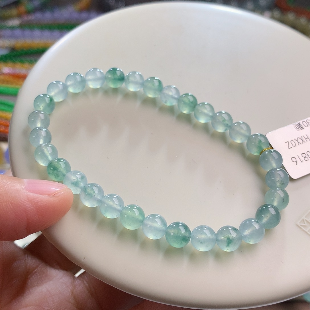 翡翠未镶嵌手链卡6