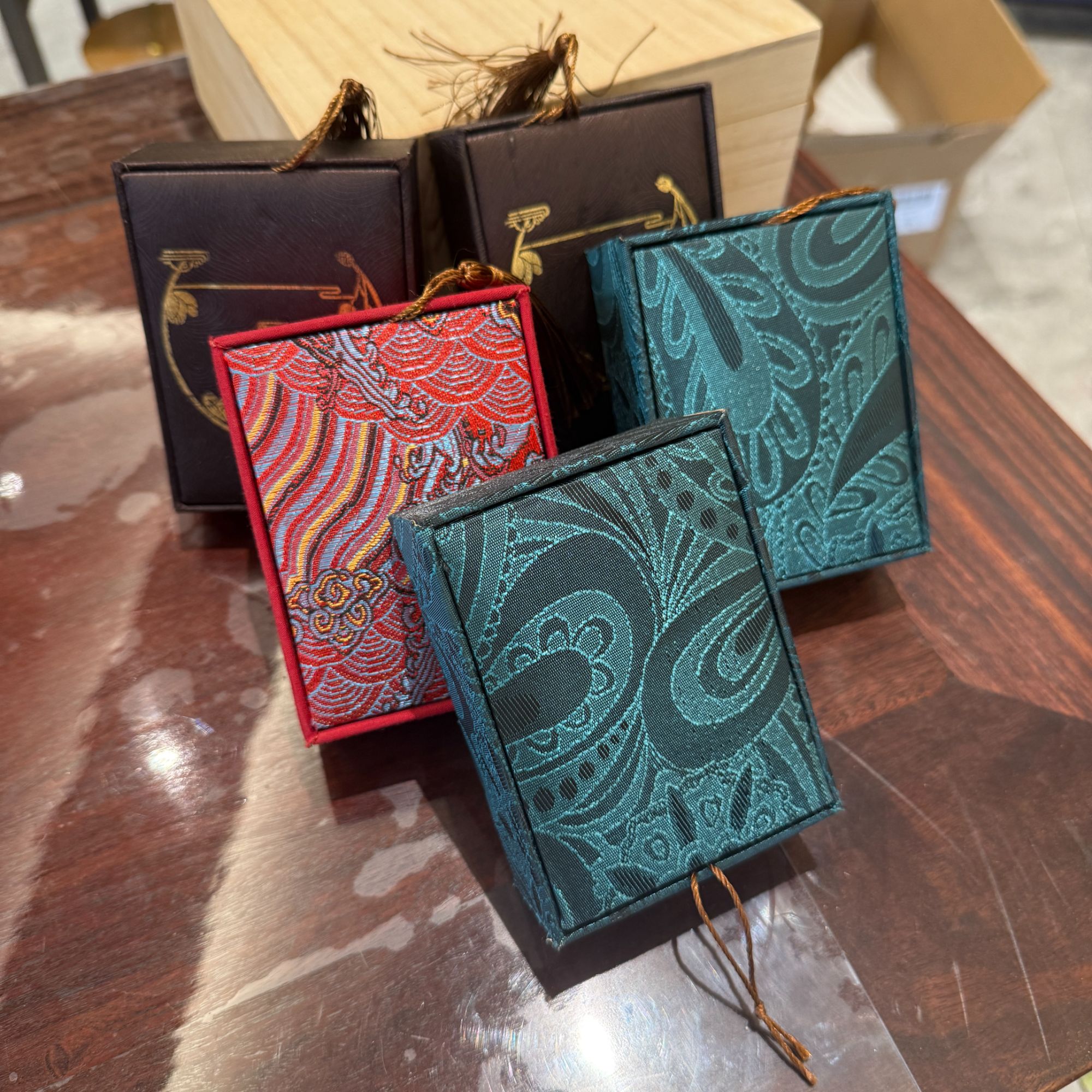 裸牌雷击木首饰盒收纳盒古风中式木质耳钉盒子精致带锁