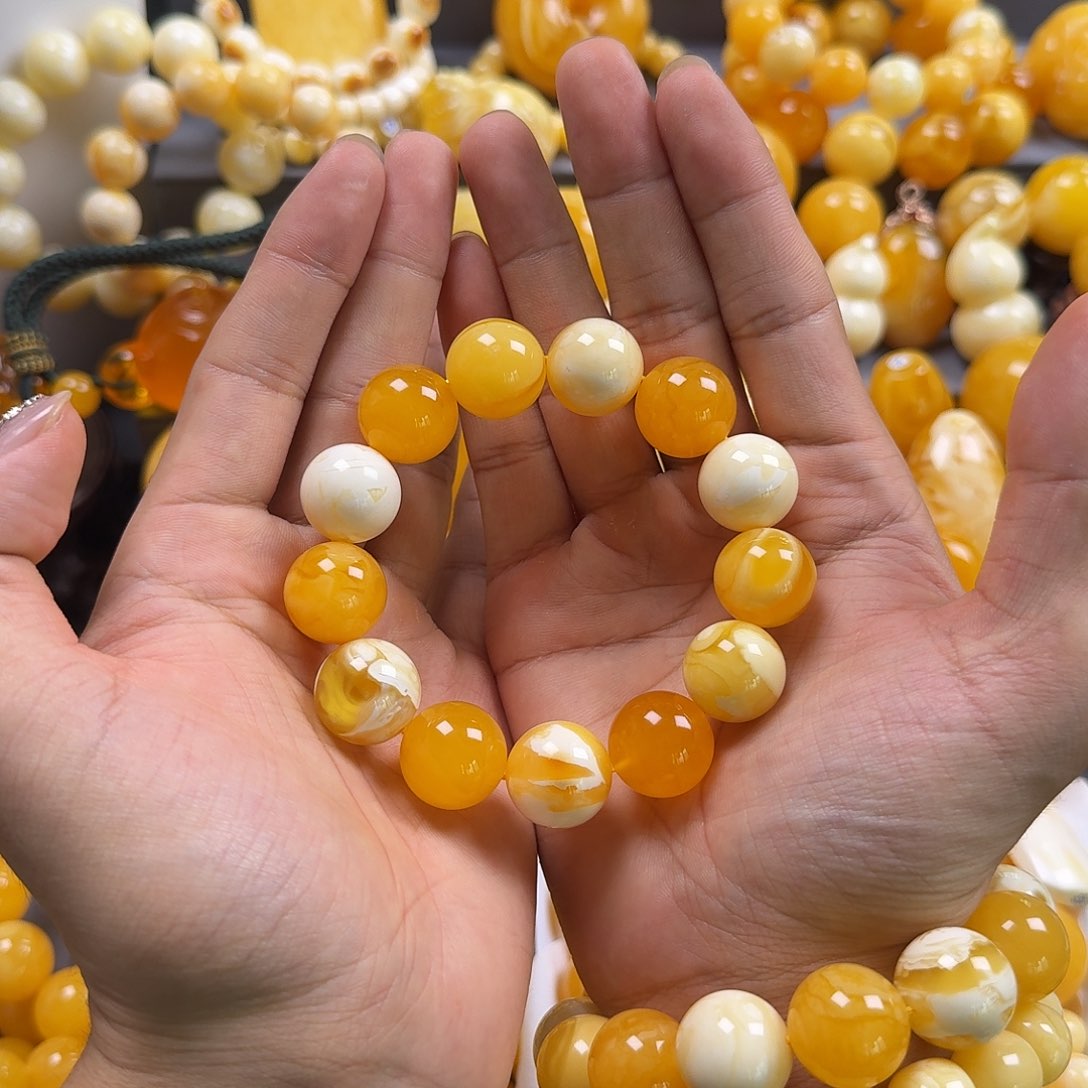 琥珀珠宝奇石未镶嵌17mm