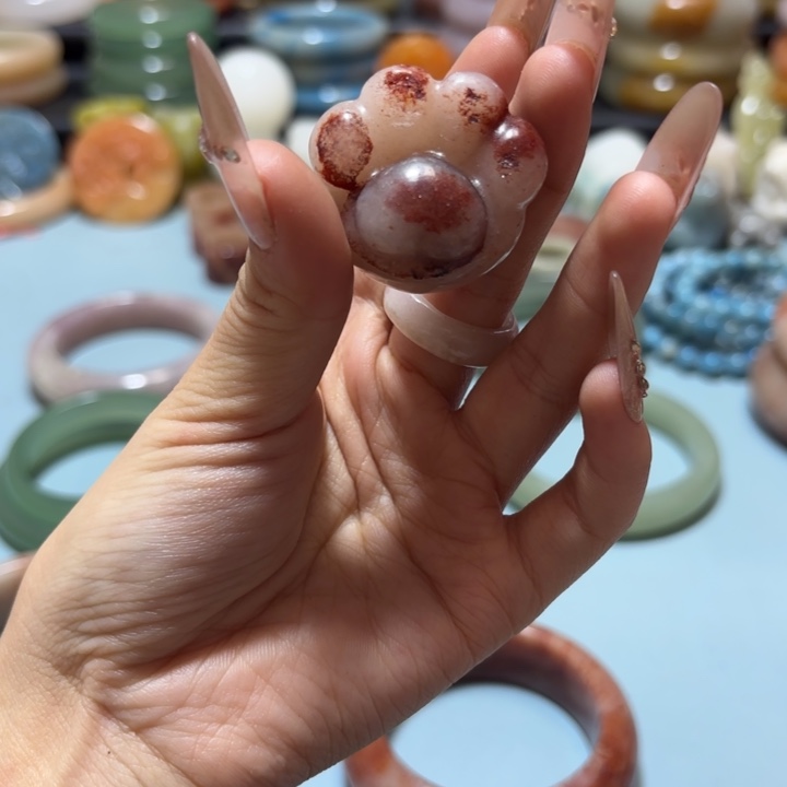 石英岩玉合金手链