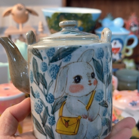 炉景德镇釉下手绘陶瓷 