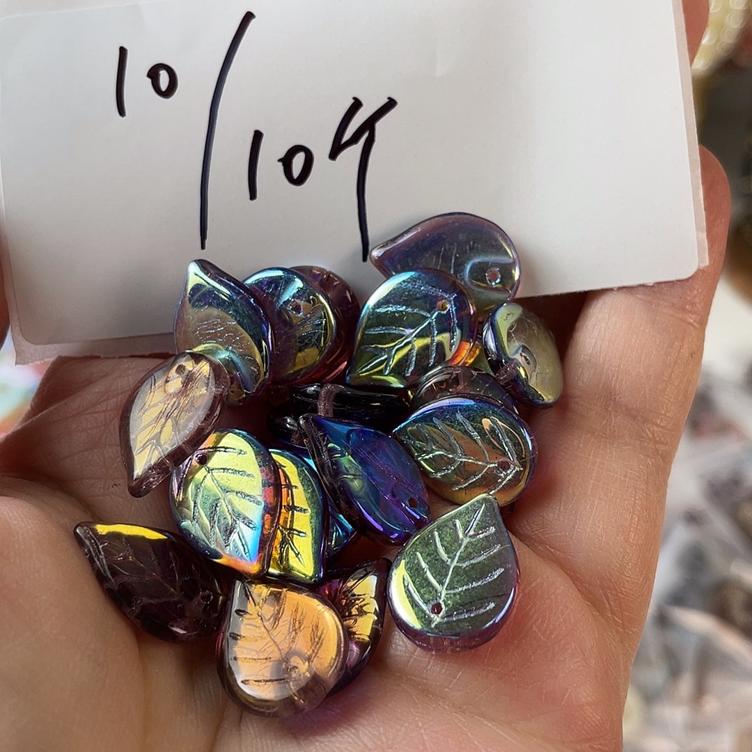 琉璃镀彩大叶子一份