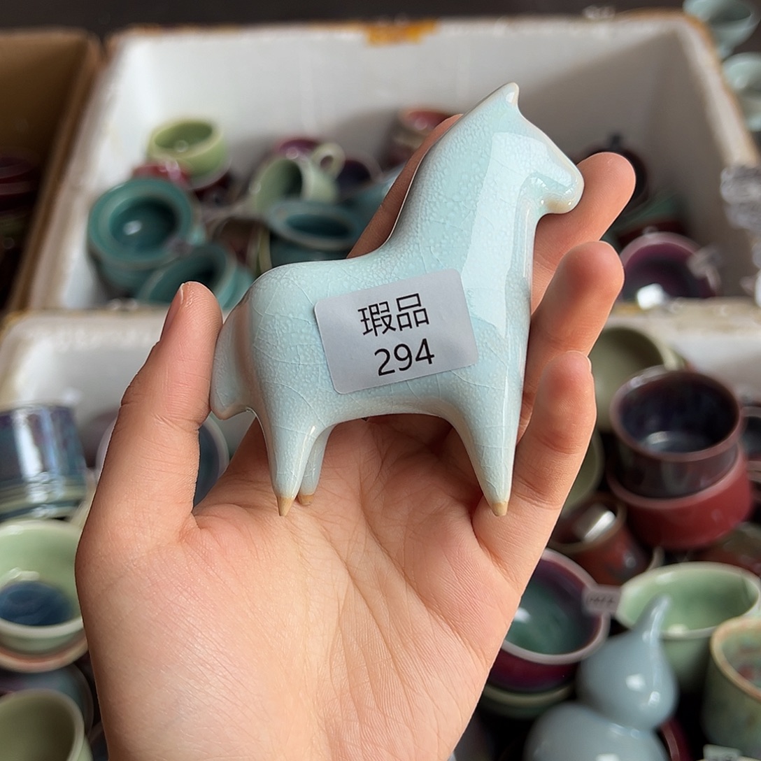 陶摆件窑口自销原矿钧瓷