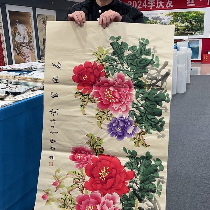 国画今天上午国画作品展示