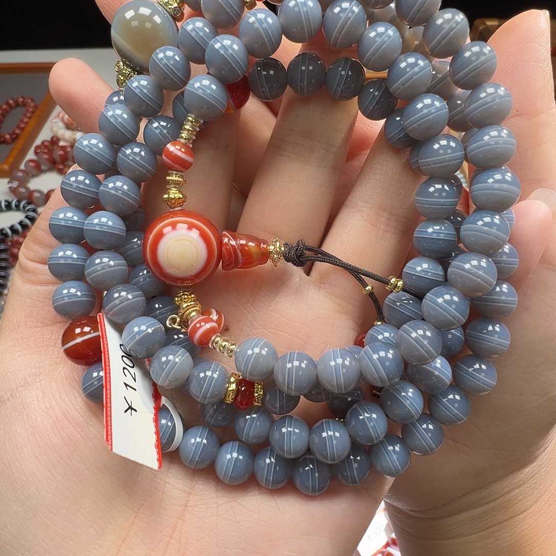 玛瑙/玉髓合金手串