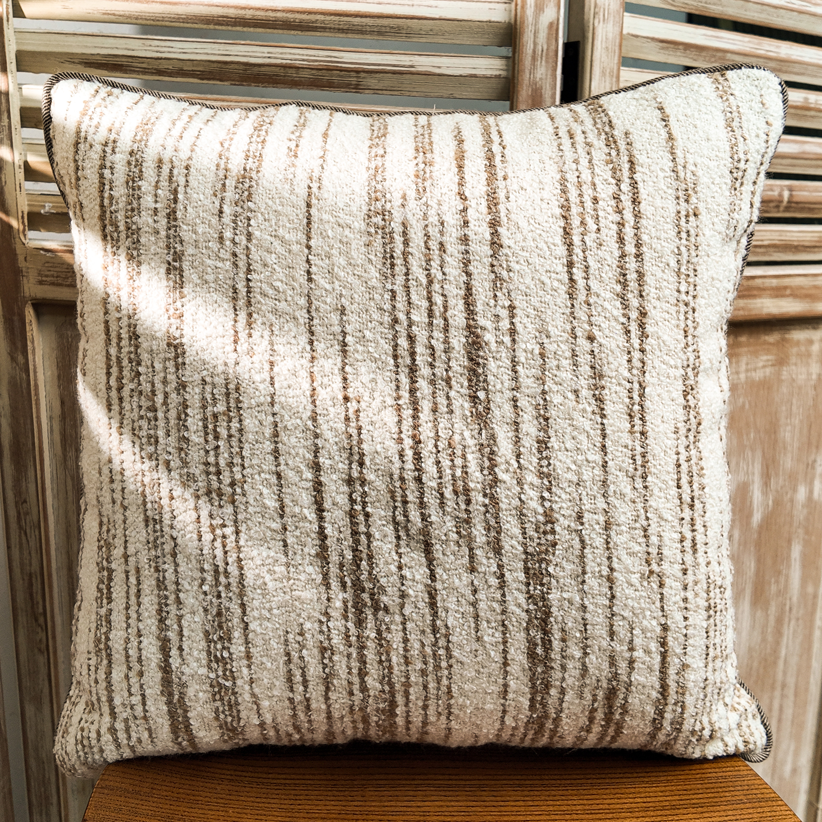 咖啡色美拉德ins民宿客厅沙发抱枕套高级奶油色靠枕卧室床头靠垫