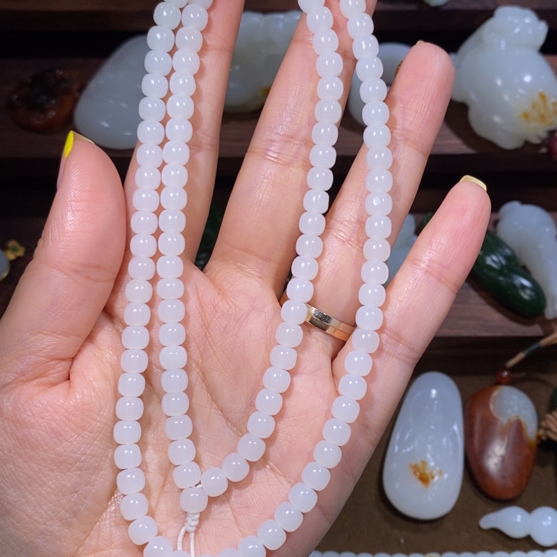 和田玉手链未镶嵌良****心