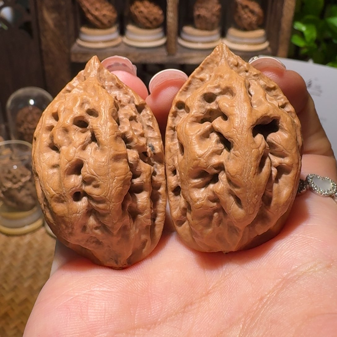 文玩核桃把件对歪霸王筋