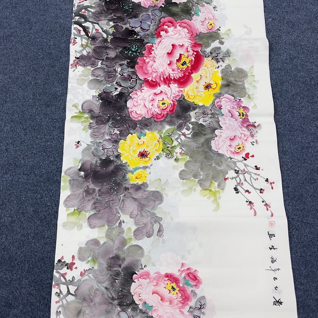 国画国画作品宣纸纯手绘