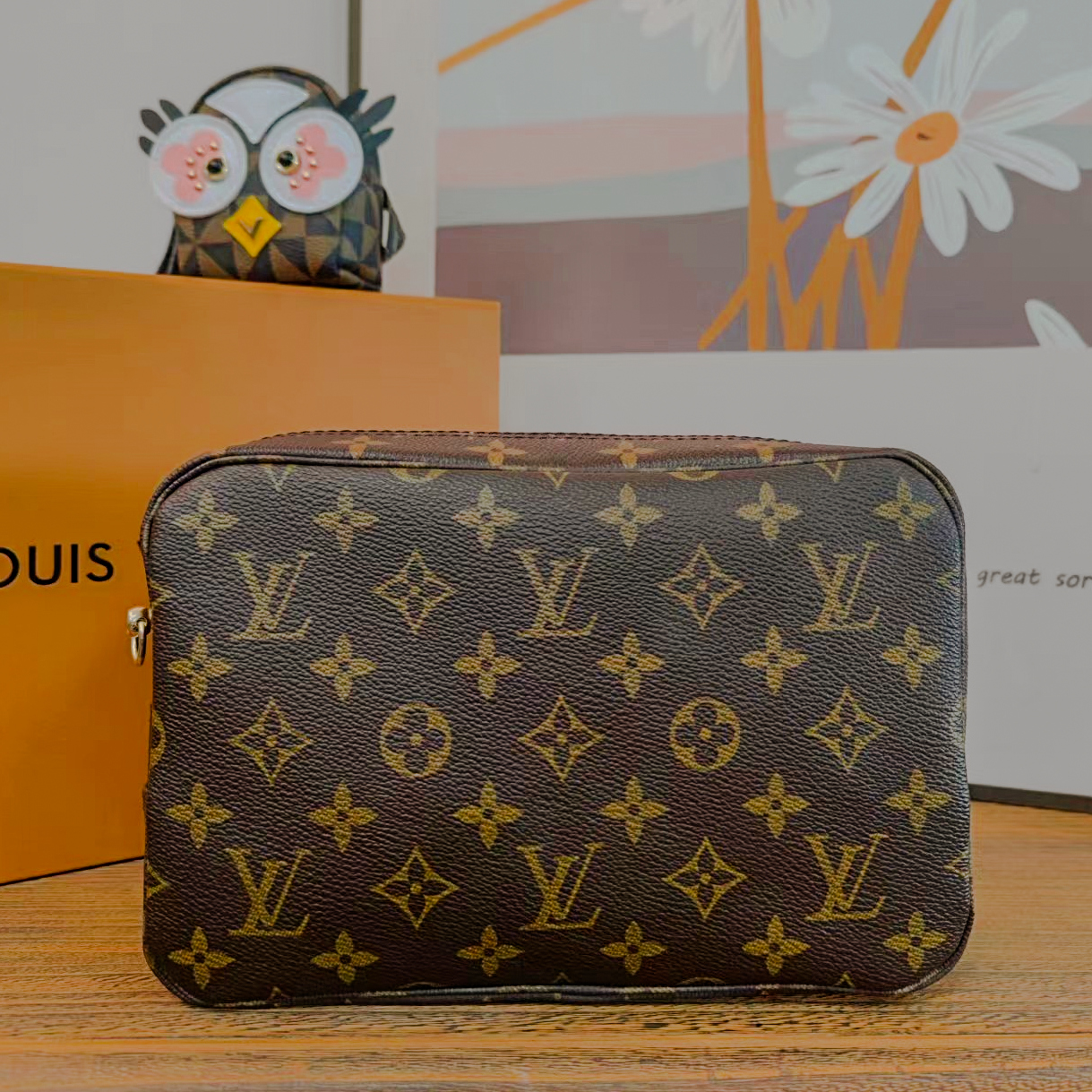 95新 LouisVuitton/路易威登 苏苏/LV/老花洗漱包/经典18/23/28