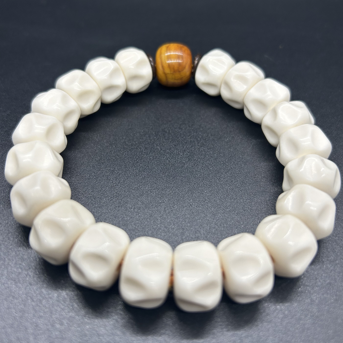 1.4百香款鹿角手串 精品时尚单圈素珠 养殖鹿角手串 高密火爆款