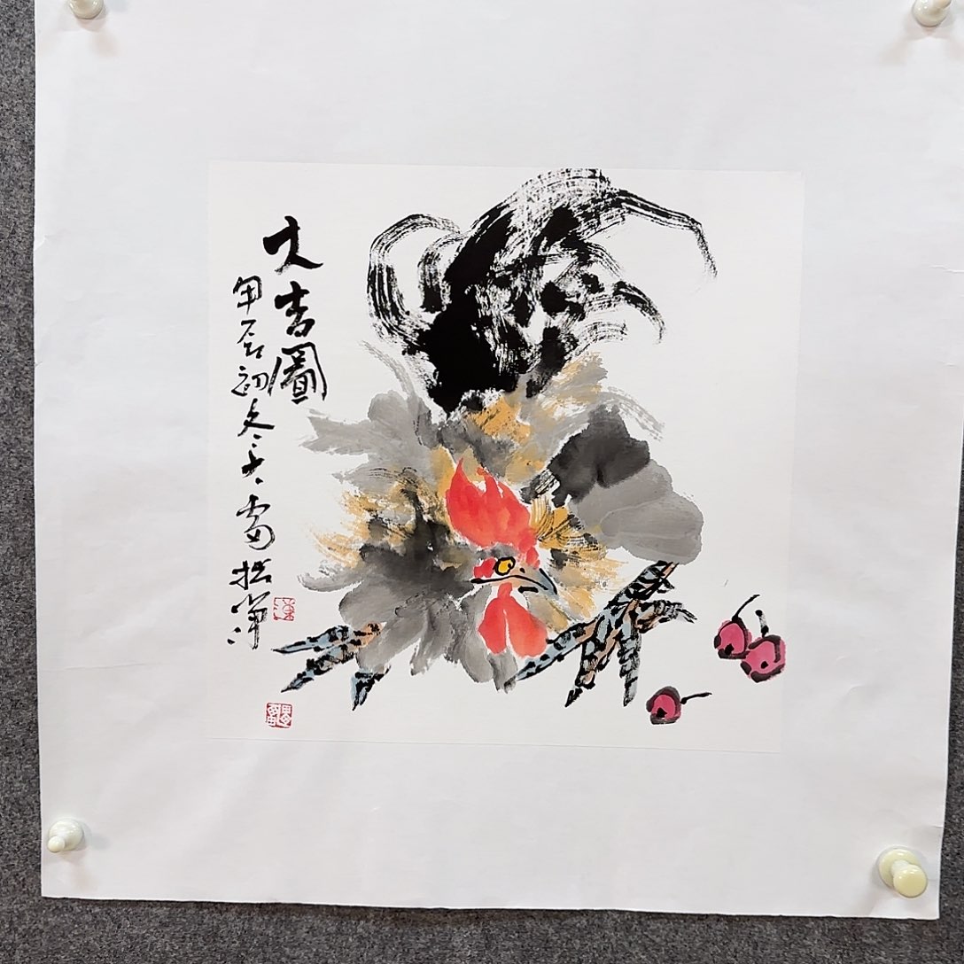 国画大雷老师手绘作品