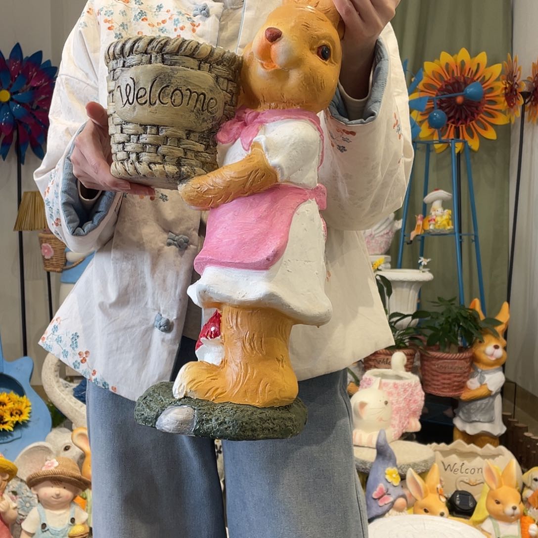 茶宠小号粉色抱盆彼得兔