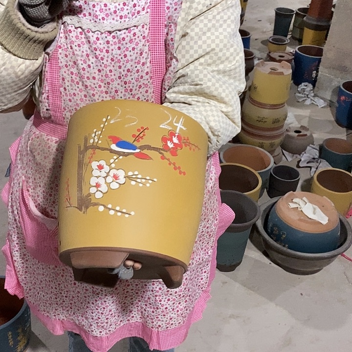 紫砂花盆紫砂花盆