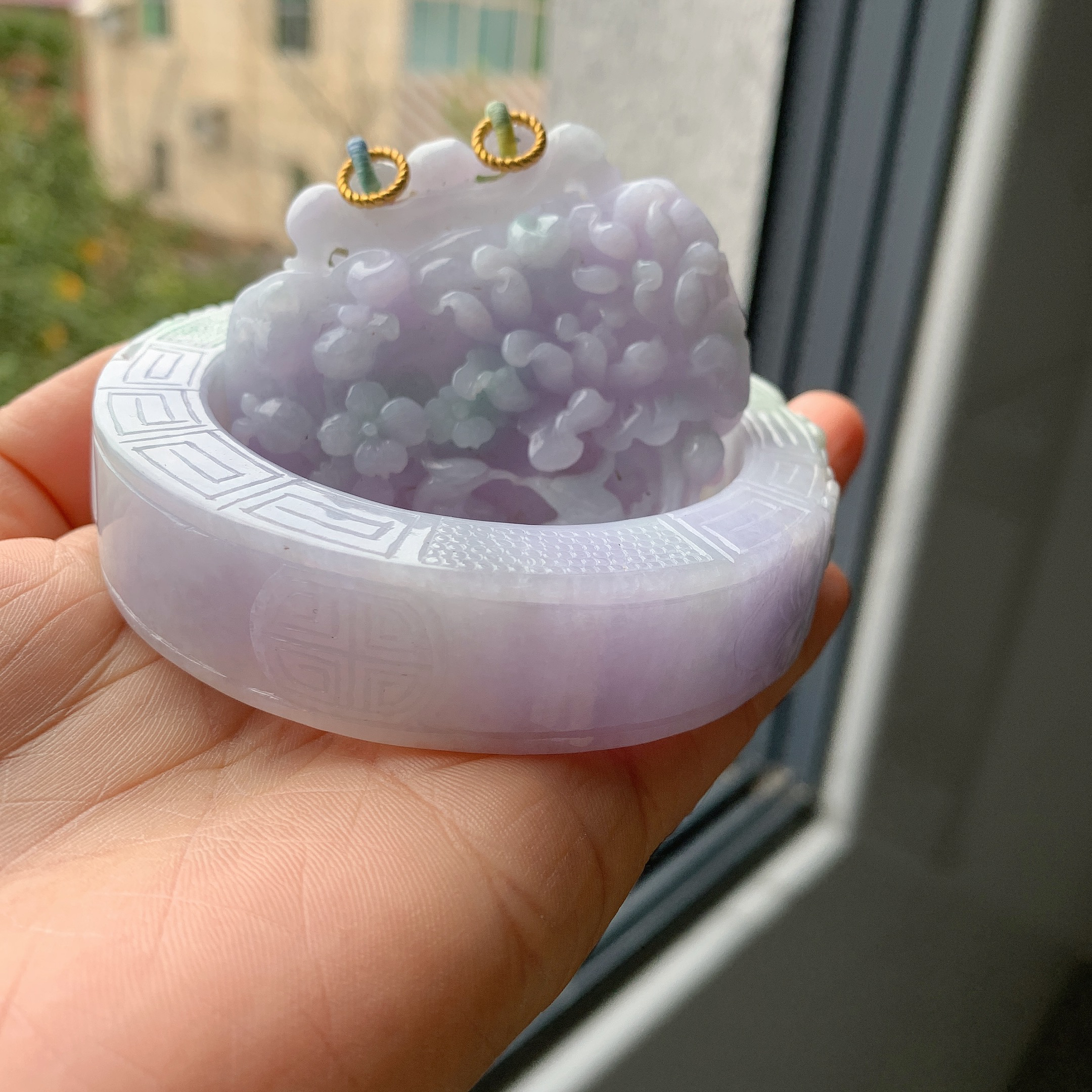 A货冰胶春彩套镯58.8-18.6-11.5时尚精美手工