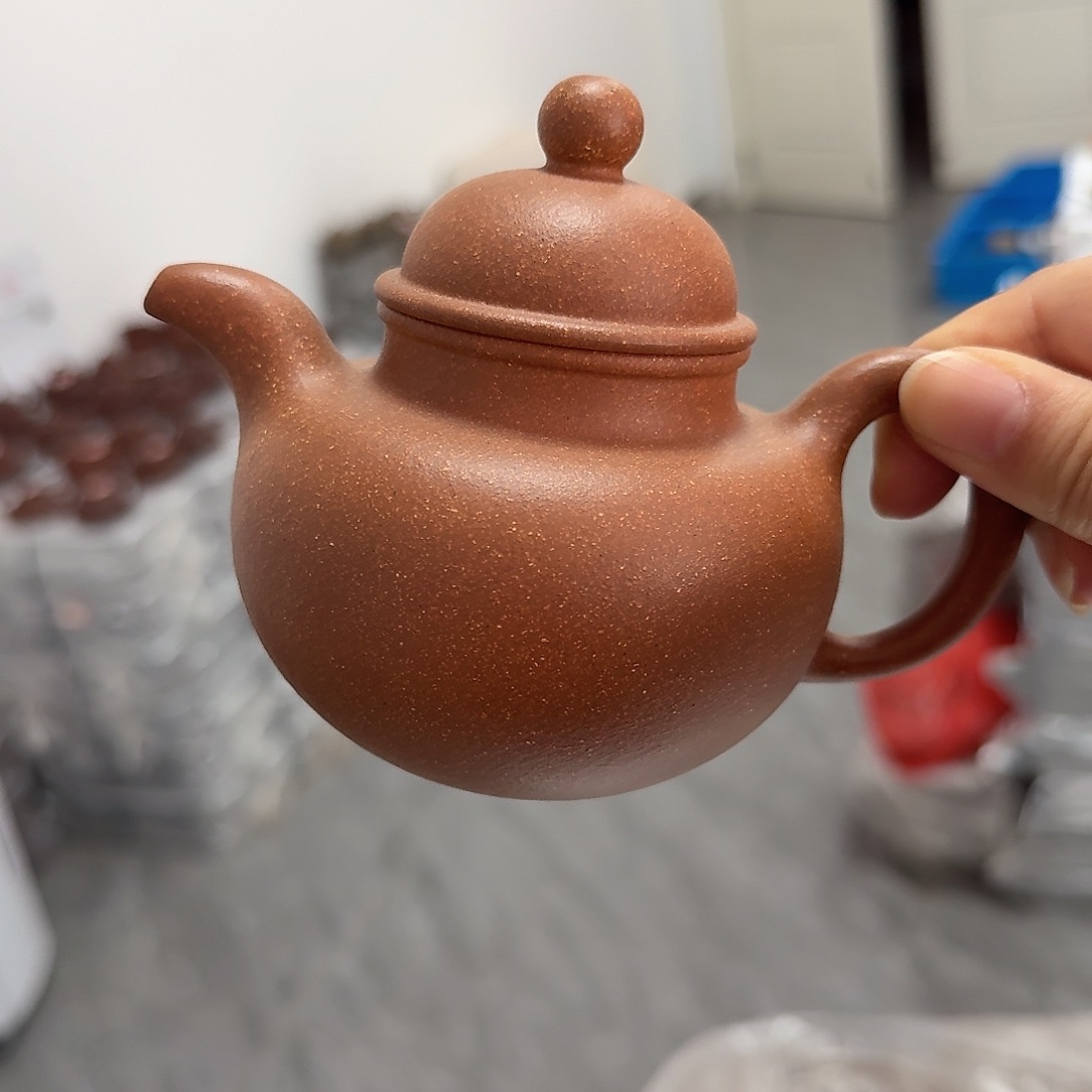 紫砂茶壶黄龙山原矿黄降坡250