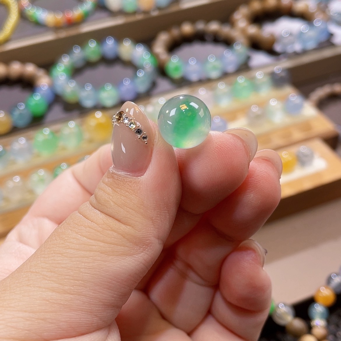 【闪购商品】未镶嵌手链翡翠飘绿