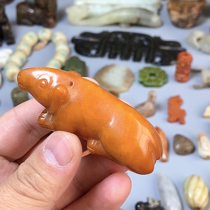 和田玉未镶嵌颈饰152