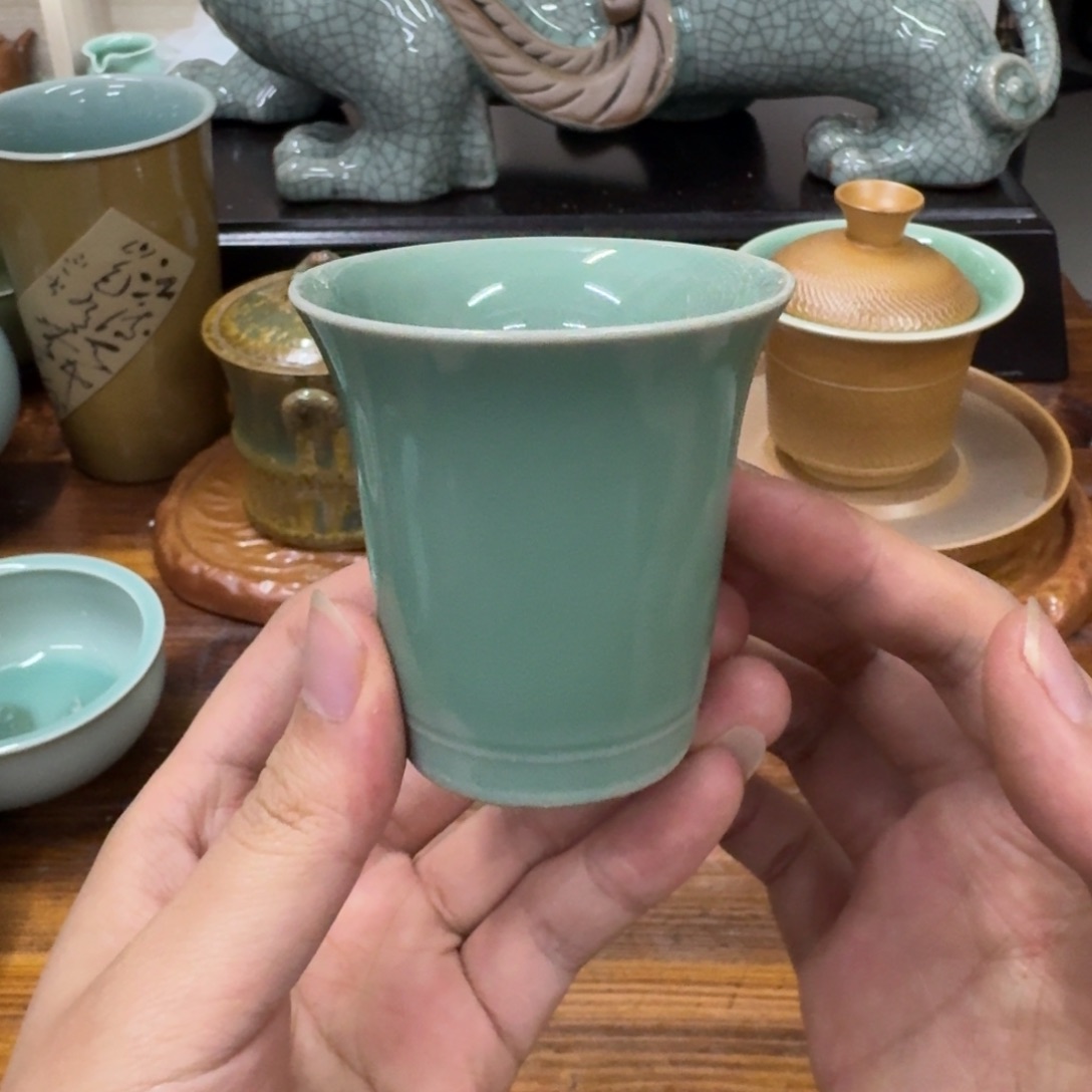 龙泉青瓷茶具微瑕9901