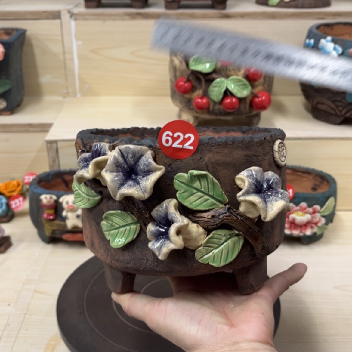 【闪购商品】紫砂花盆622号内口14.5外高13