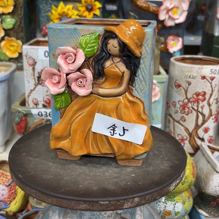 紫砂花盆粗陶材质多肉花盆