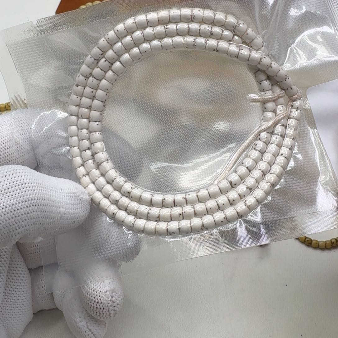 星月菩提手串13梵天白星月半壁5左右108