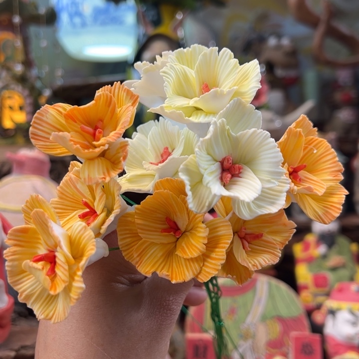 陶摆件小镇青花每日有新品十支