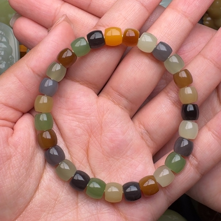 和田玉手串未镶嵌-***⁺