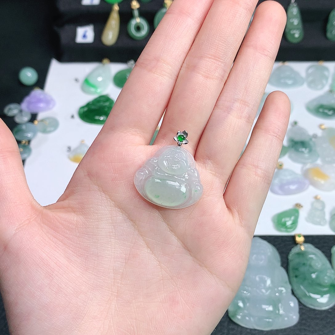 翡翠颈饰未镶嵌夕*翡翠