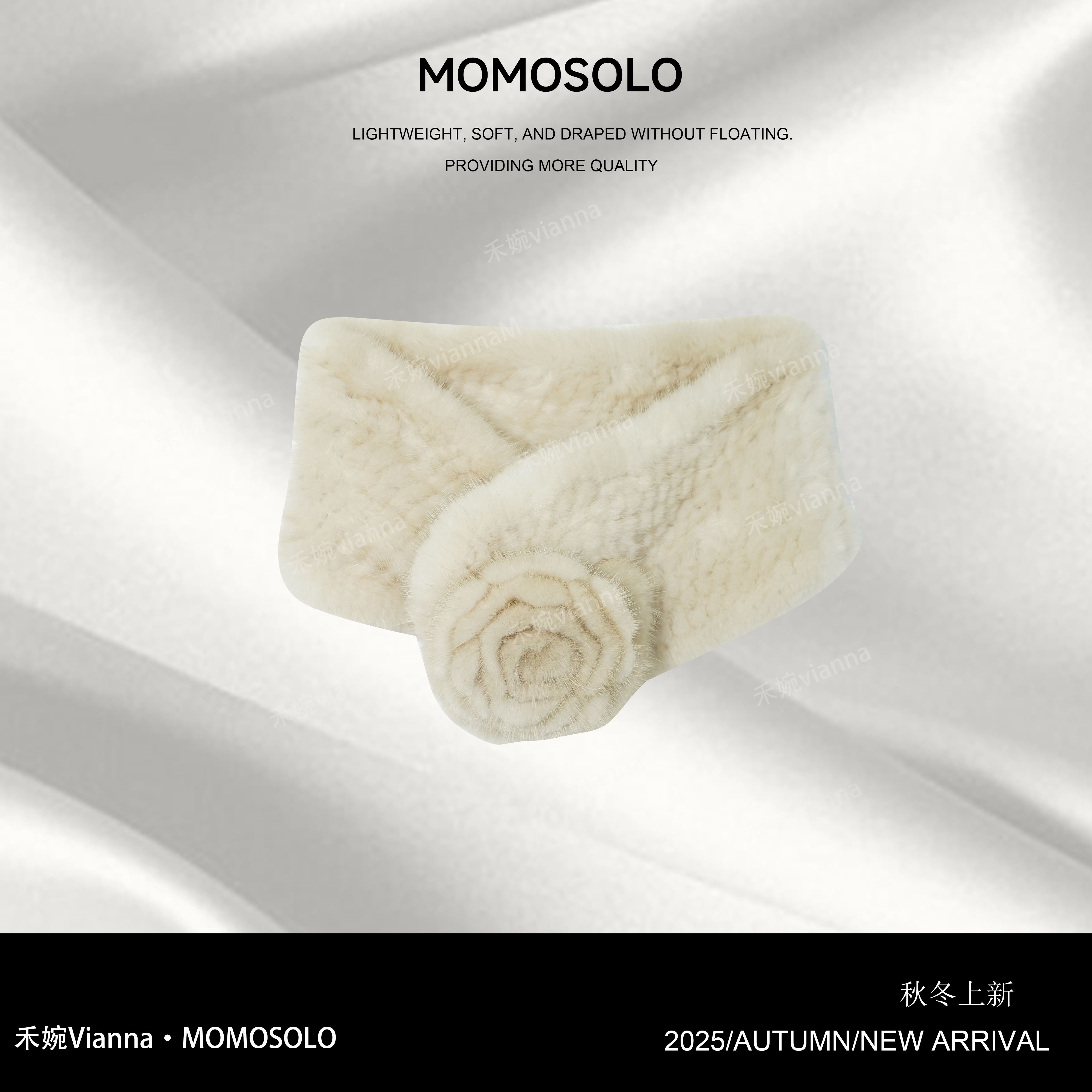 禾婉 冬季貂皮皮草围脖水貂毛手工编织百搭加厚保暖围脖259940