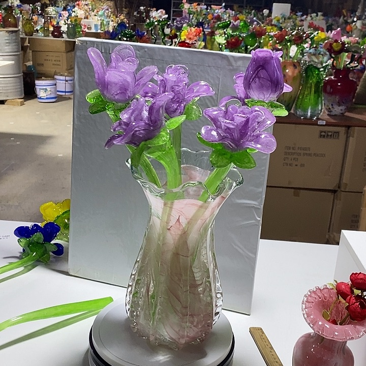 6支玫瑰花高45厘米宽12厘米