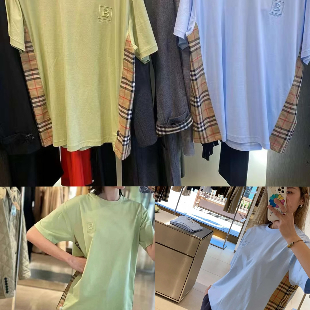 未使用 BURBERRY/博柏利 腋下格子短袖T恤
