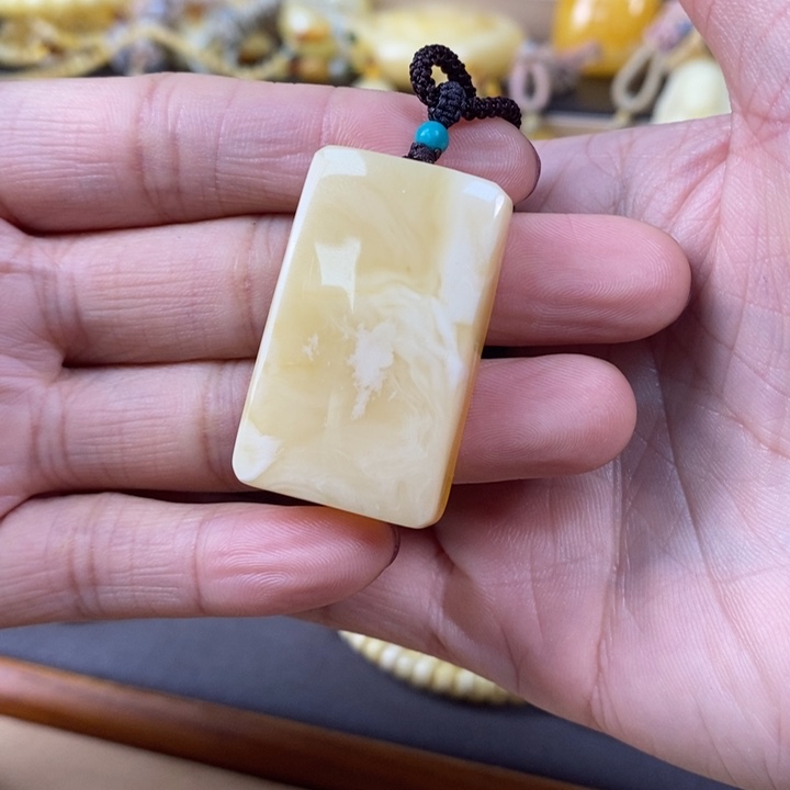 琥珀手链未镶嵌无事牌