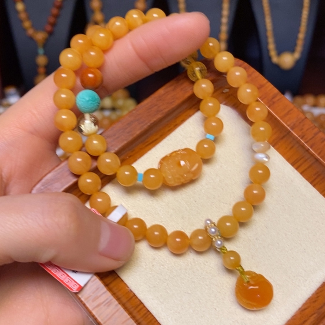 【闪购商品】蜜蜡手链未镶嵌手串