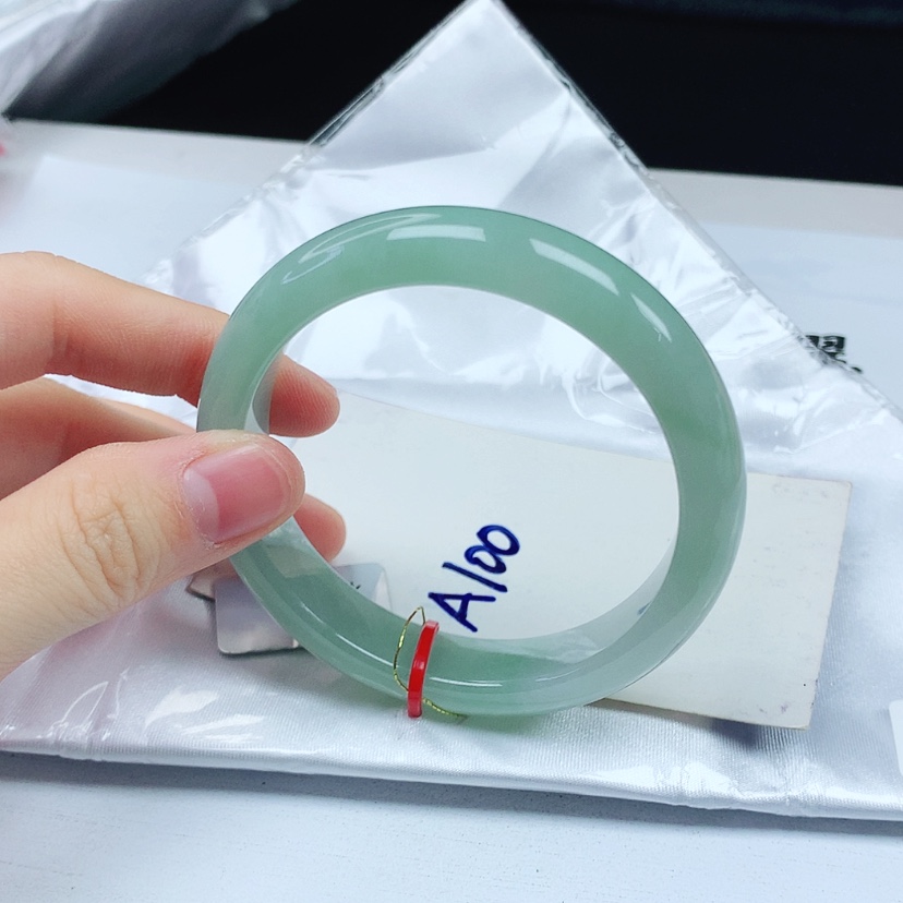 【闪购商品】翡翠手镯未镶嵌天然缅甸a货手镯54+