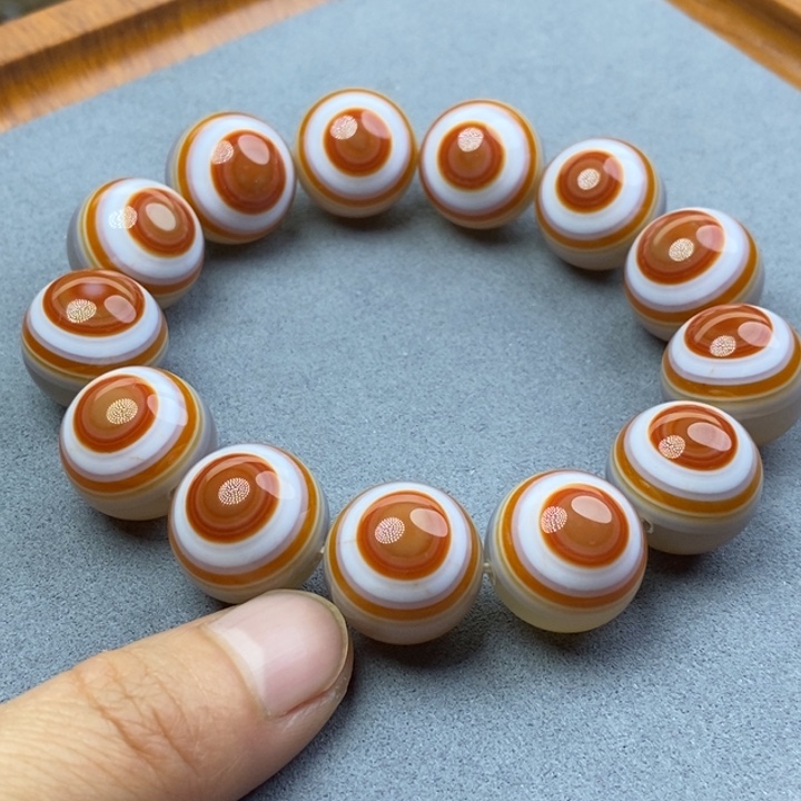 玛瑙/玉髓手链合金道**存