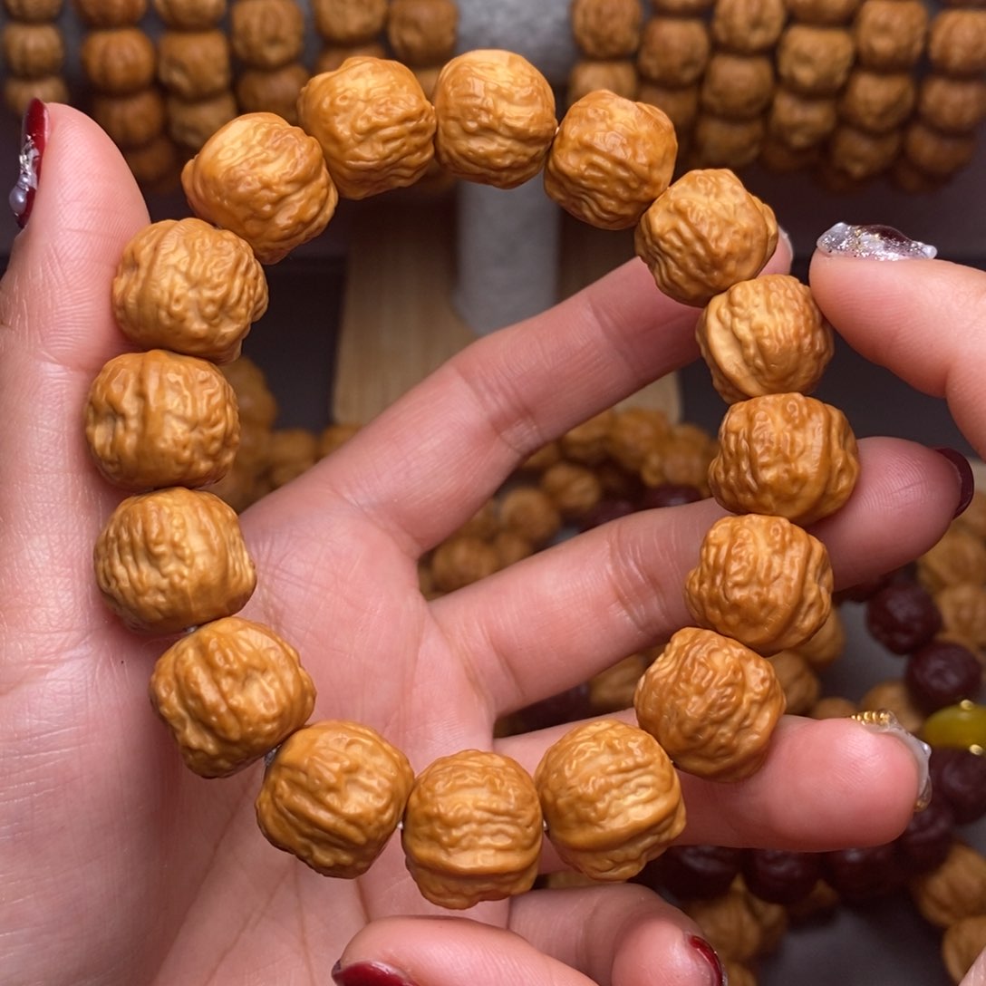 猴头核桃手串(***)金蟾蛤蟆头