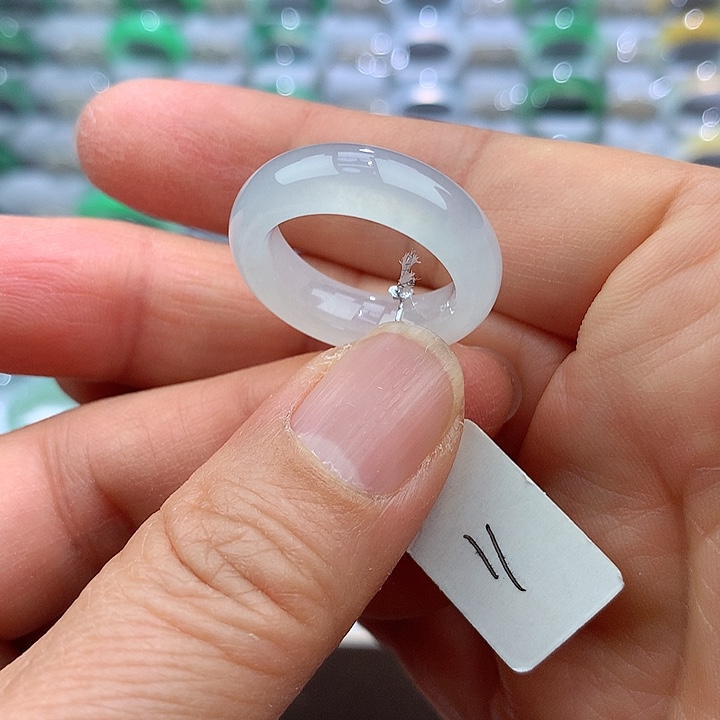 翡翠戒指未镶嵌11号