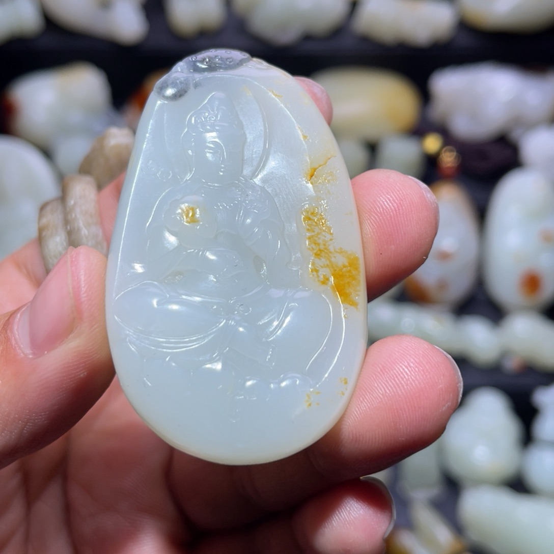 和田玉颈饰未镶嵌高***高