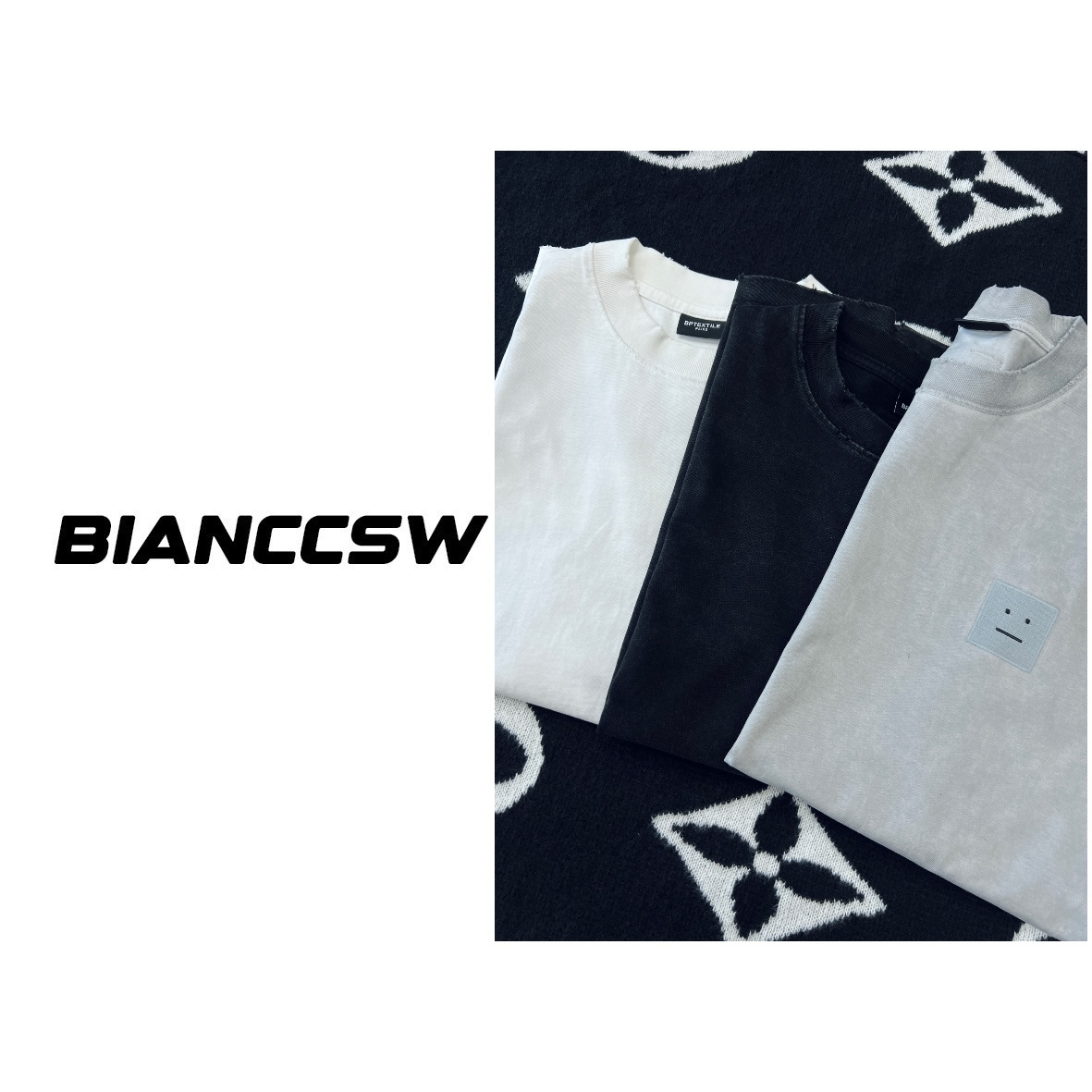 【笑脸】高品质重磅做旧短袖T恤