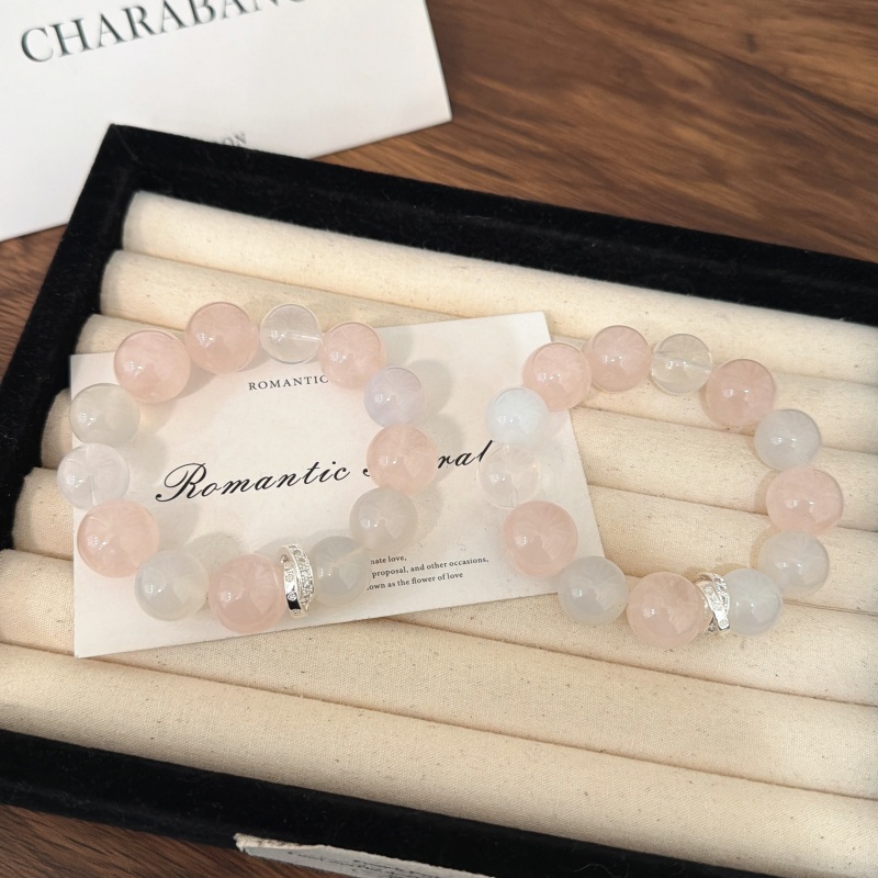 X2189蓝月光西柚粉奶白晶手链高端轻奢手串多样性发一