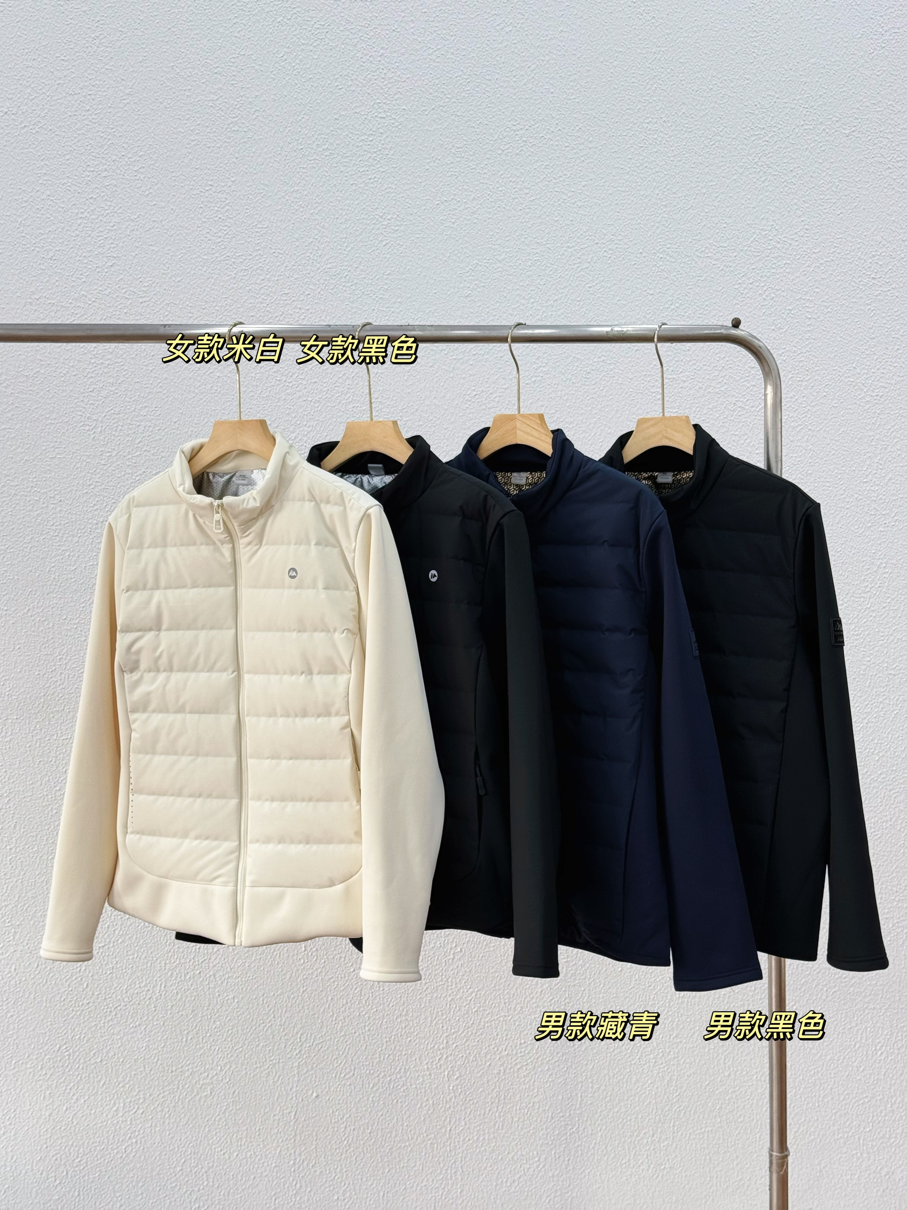 阿悄家 冬季新款 女士拼接立领羽绒服#2578