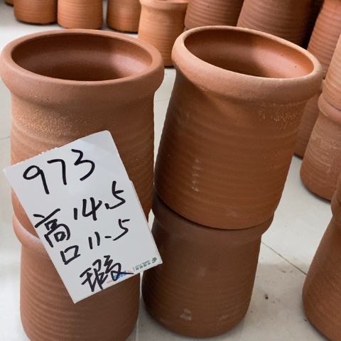 红陶粗陶花盆973