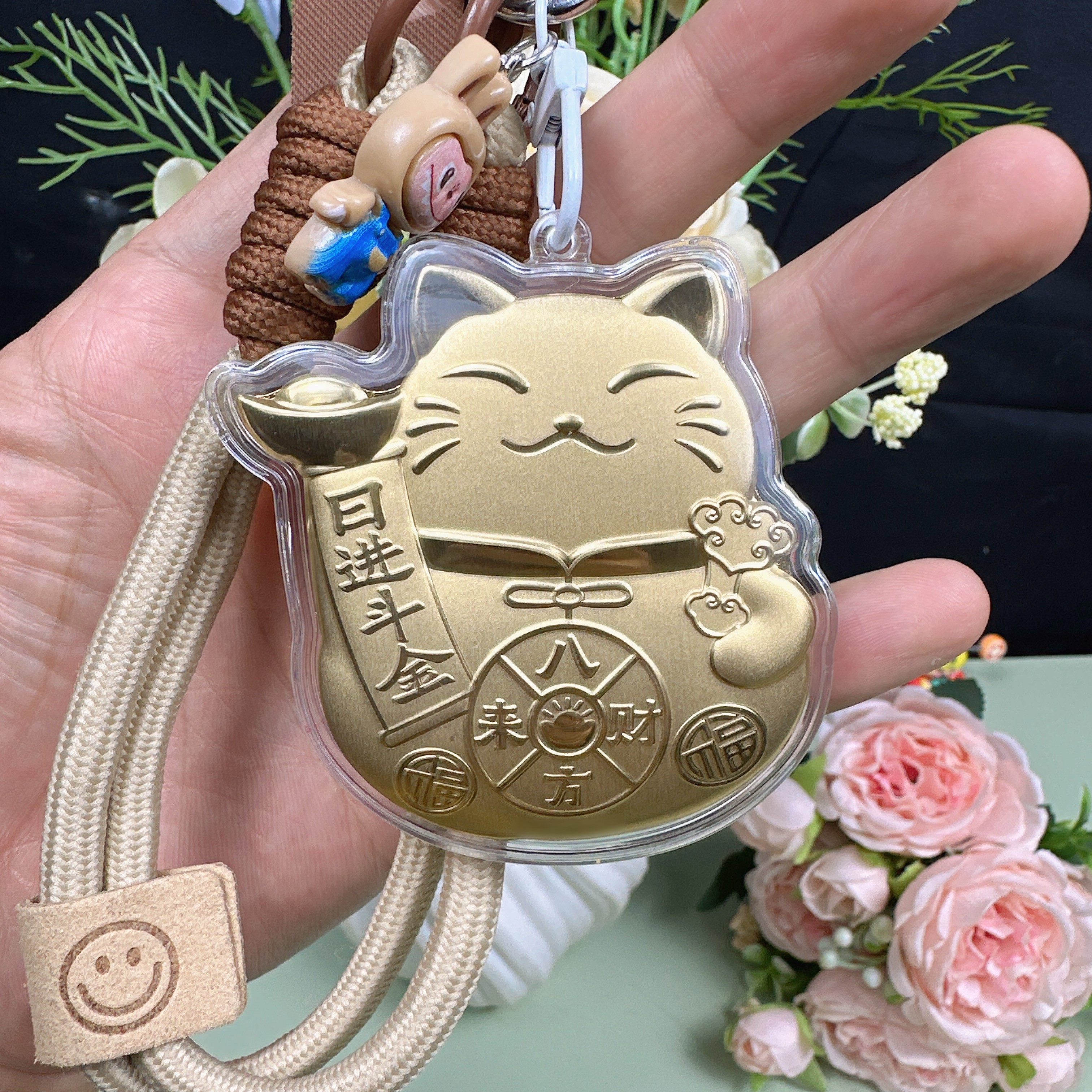 招财猫挂件 爆款水贝999 包包挂件 钥匙扣 手机挂件 可爱卡通挂件
