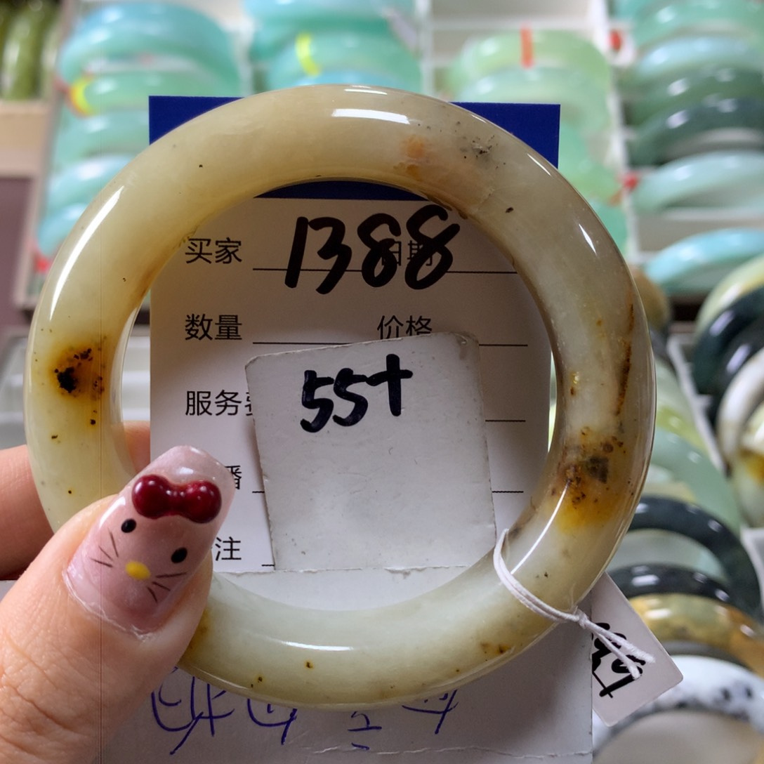 蛇纹石玉手镯未镶嵌1388