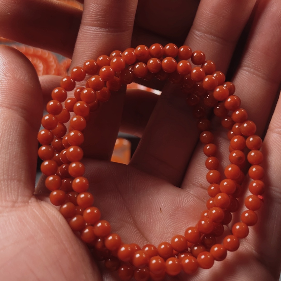 南红玛瑙手链未镶嵌