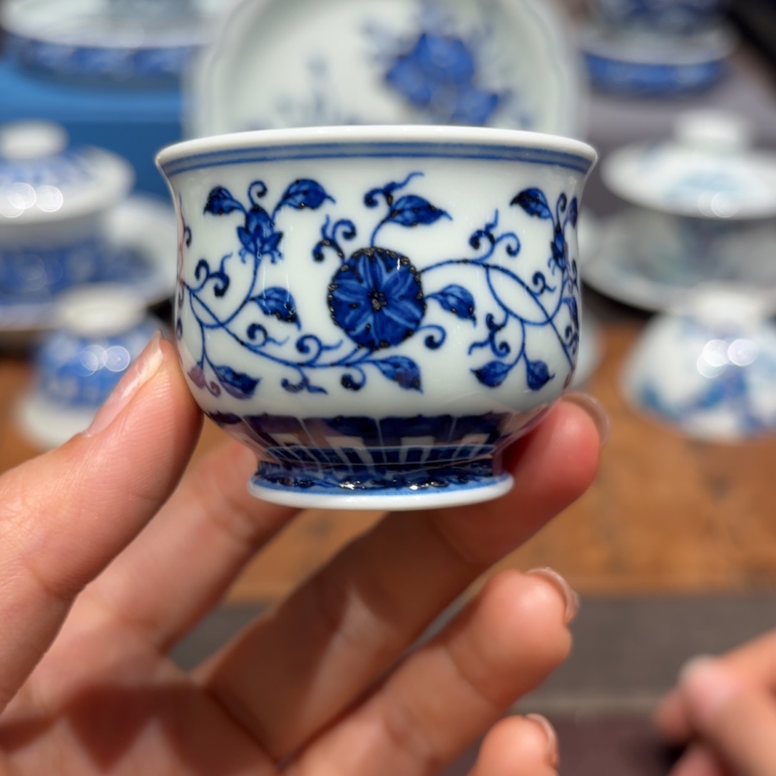 瓷片手工手绘陶瓷茶具