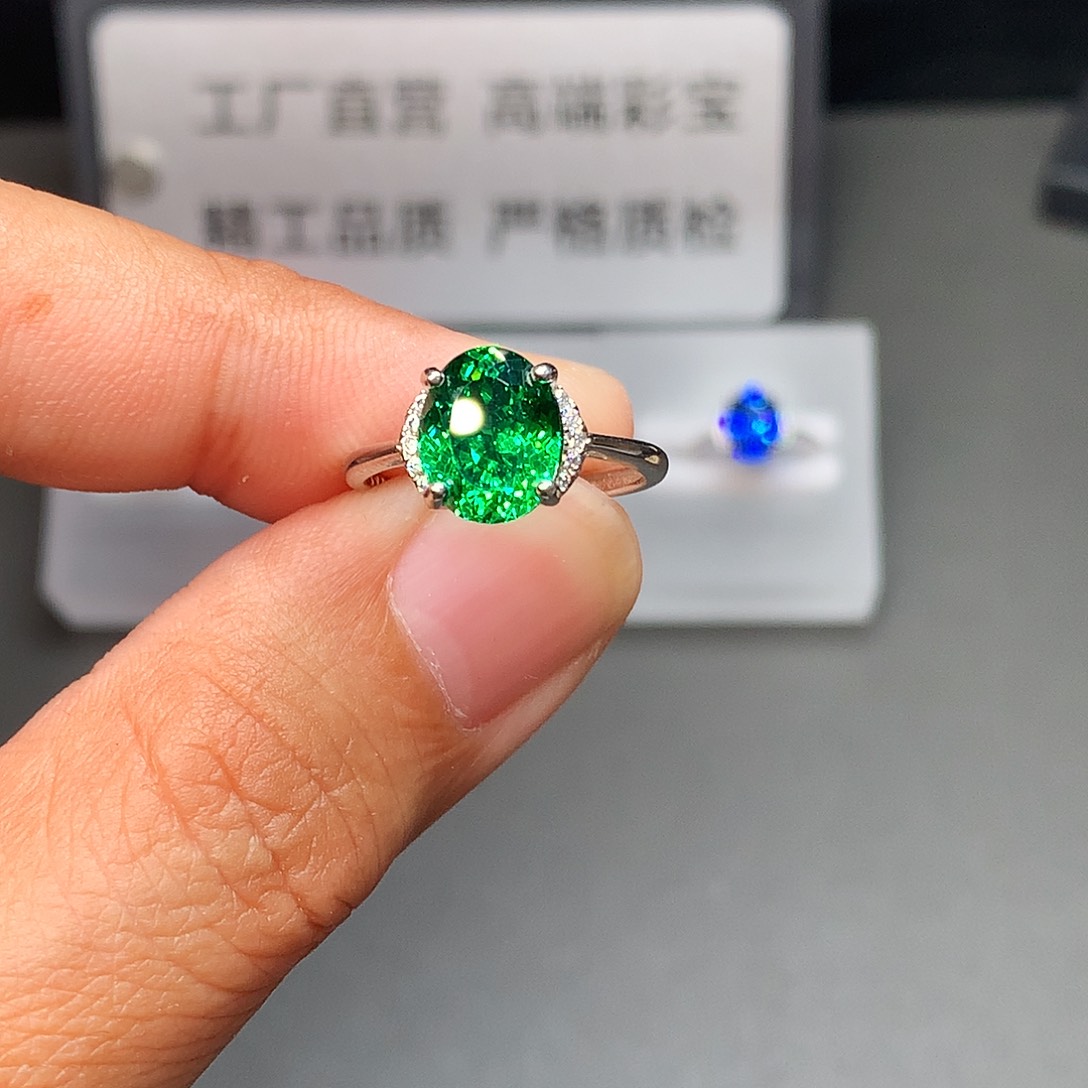 银S925镶嵌石榴石戒指