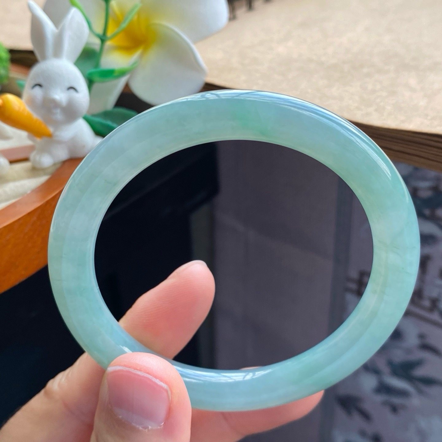 04.03批2642号53-7.9-8！圆条！冰油青果冻镯！天然翡翠